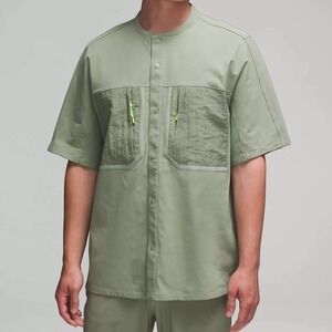 NEW Lululemon Water-Repellent Hiking Short Sleeve Snap Up Shirt LM3DX6S Men's XL